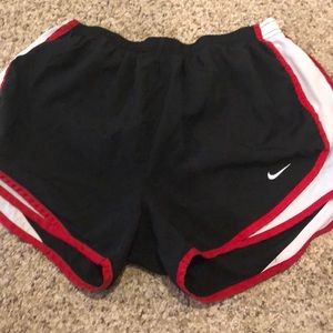Black and red Nike shorts